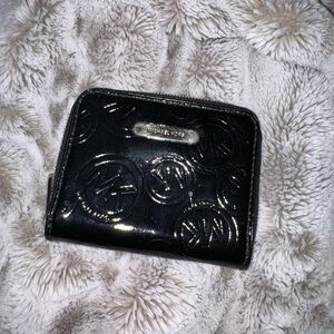 Michael Kors Shiny Black Wallet